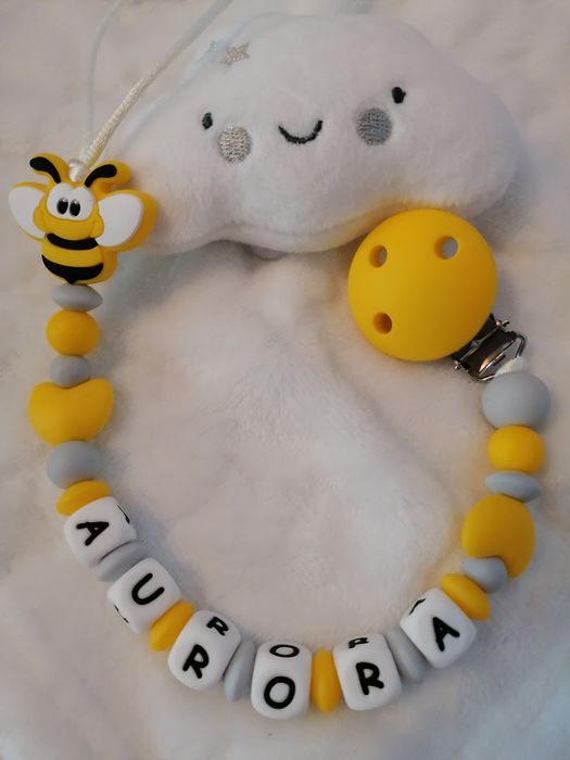 Prendedores de chucha, mordedores personalizados em silicone alimentar