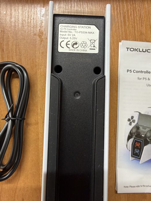 Зарядна станція TOKLUCK для геймпадів PS5 / Edge Controller (Нова)
