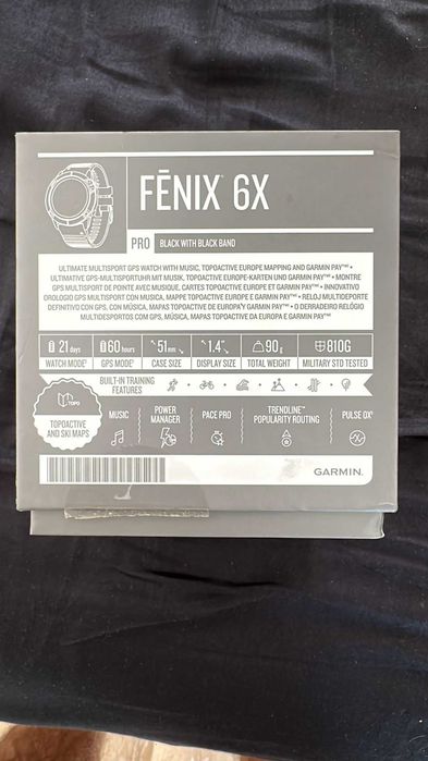 Garmin Fênix 6X Pro 51 mm + Monitor Cardíaco