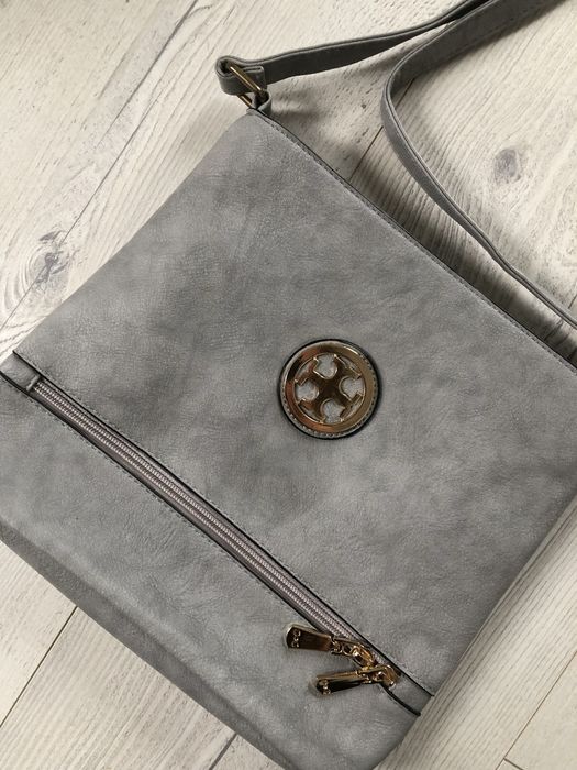 Szara torba torebka na ramię