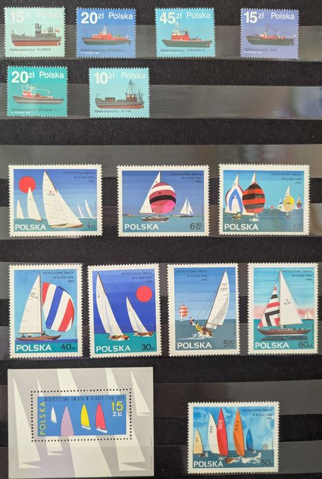 Seria I znaczków pocztowych (155 znaczków)