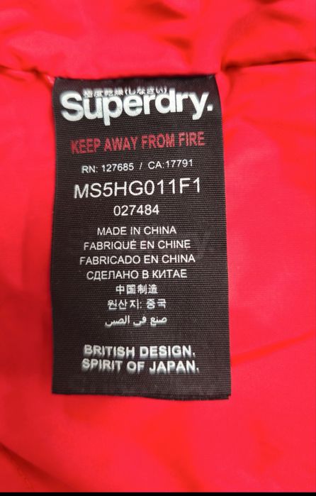 Куртка парка пуховик Superdry Rescue Indigo Everest