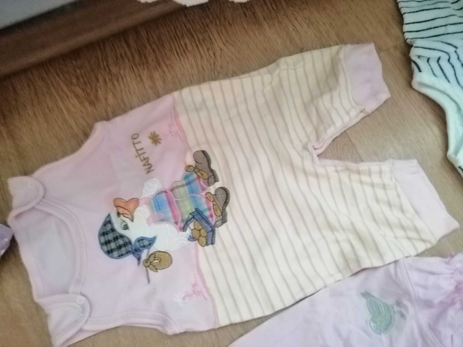 Mega paka, pajace dziewczęce 50-68, 15 sztuk