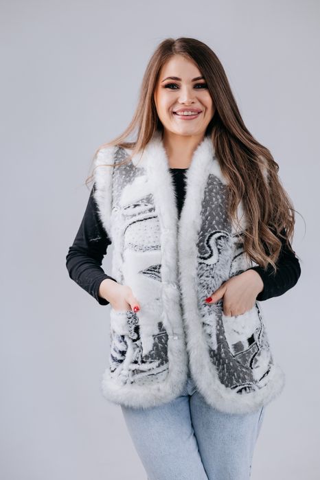 Кожух,безрукавка з овечої шерсті