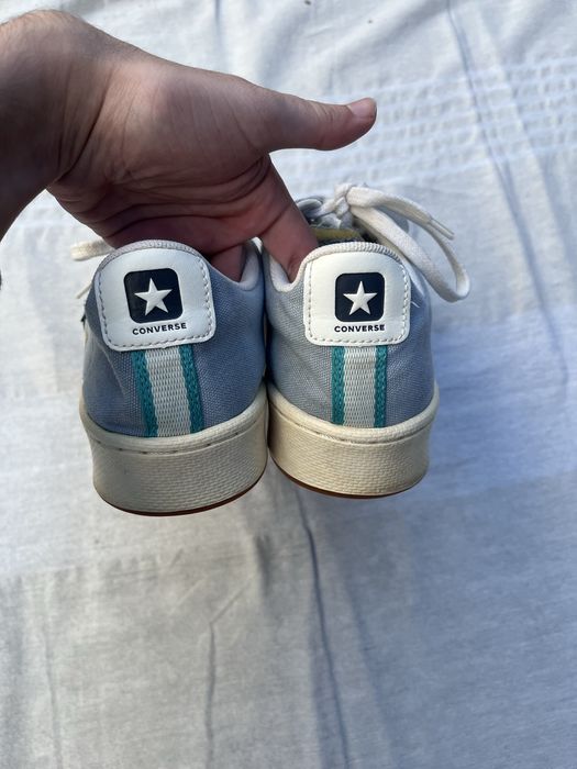 Converse retrô azul claro de cano baixo Tamanho 43
