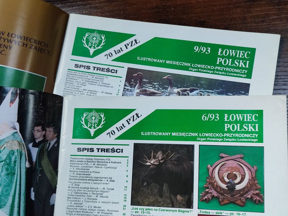 Łowiec Polski - 6/93 i 9/93 archiwalne, st. bdb