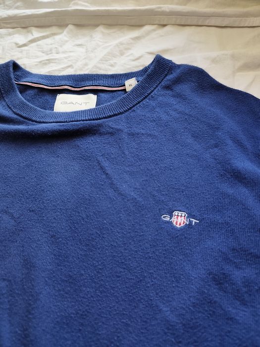 Sweter długi rękaw kardigan crewneck Gant męski XL