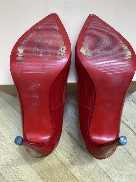 Туфлі човники натуральна лакована шкіра