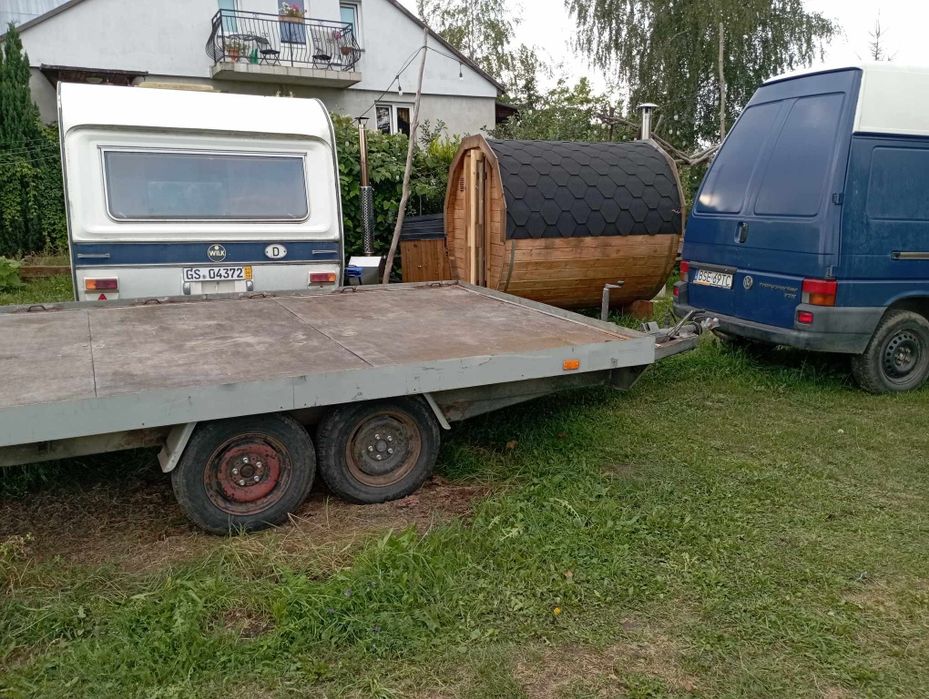 Balia, sauna wraz z lawetą.