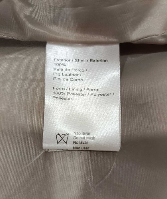 Casaco em pele de porco