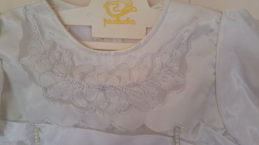 Vestido cetim cerimónia menina