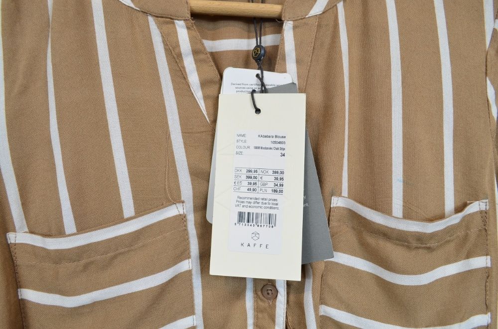 Kaffe Kababara Blouse roz. 34 tunika bluzka damska Tommy Hilfiger Calv