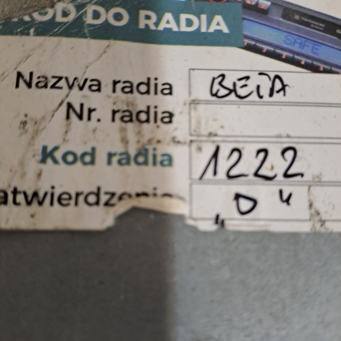 Radio fabryczne Beta VW Passat T4 Golf Bora
