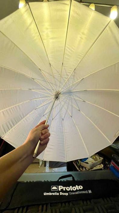 Sombrinha Profoto Deep M 105cm Translucida/ Translucid - fotografia
