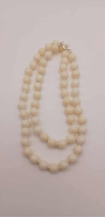 Naszyjnik korale biały koral 2124