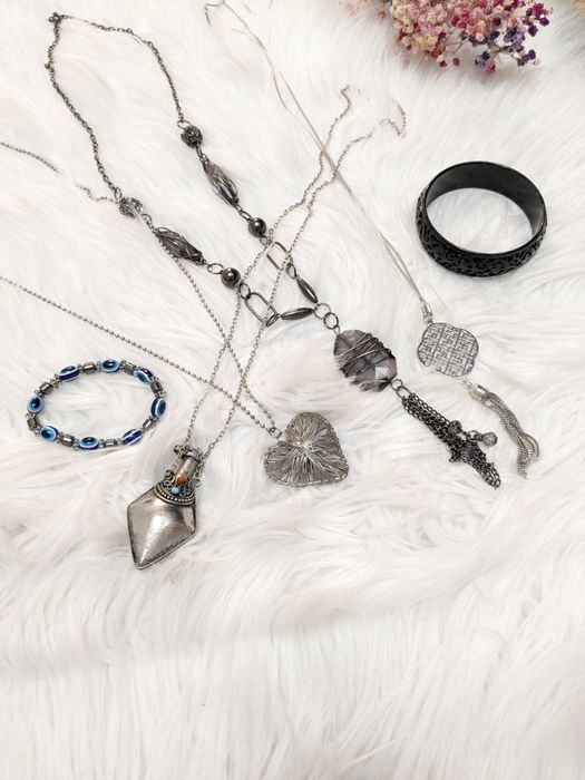 Zestaw biżuterii vintage retro