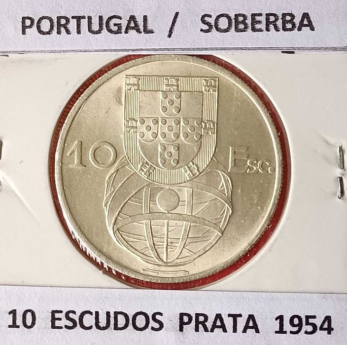 2 Moedas 10 escudos da 2ª República Portuguesa " Emissão Anual Prata "