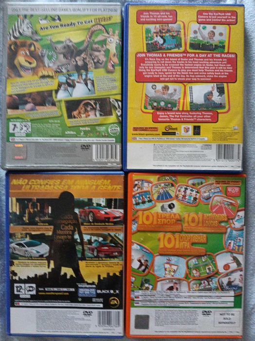 Lote de 4 jogos Ps2 + 1 X360