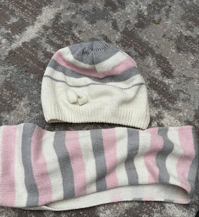 Шапка та шарф 1-3 роки / шапка та шарф 98 розмір