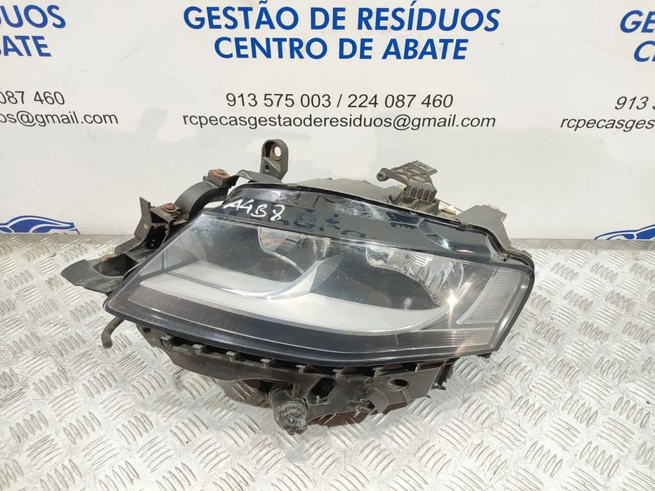 Otica Farol Frente Frontal Esquerda Original Audi A4 B8 Pre Facelift