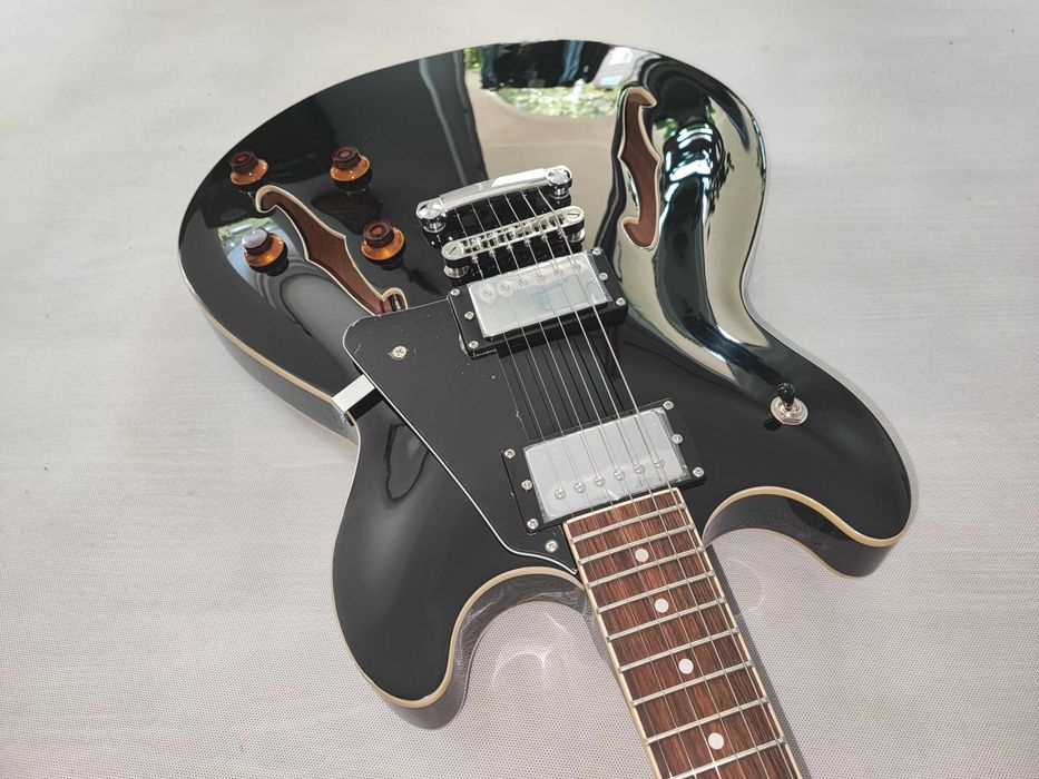 HARLEY BENTON HB-35 BK gitara elektryczna semi-hollowbody - ustawiona!