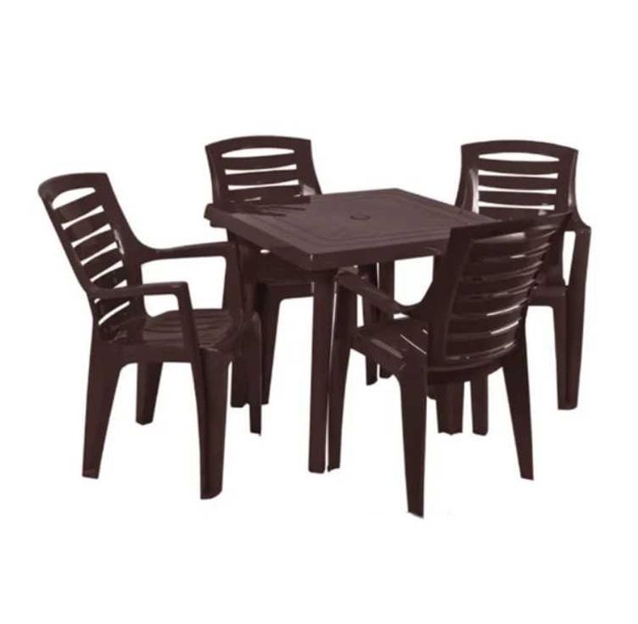 Комплект набір пластикових меблів, комплект садовой мебели, стіл, стул