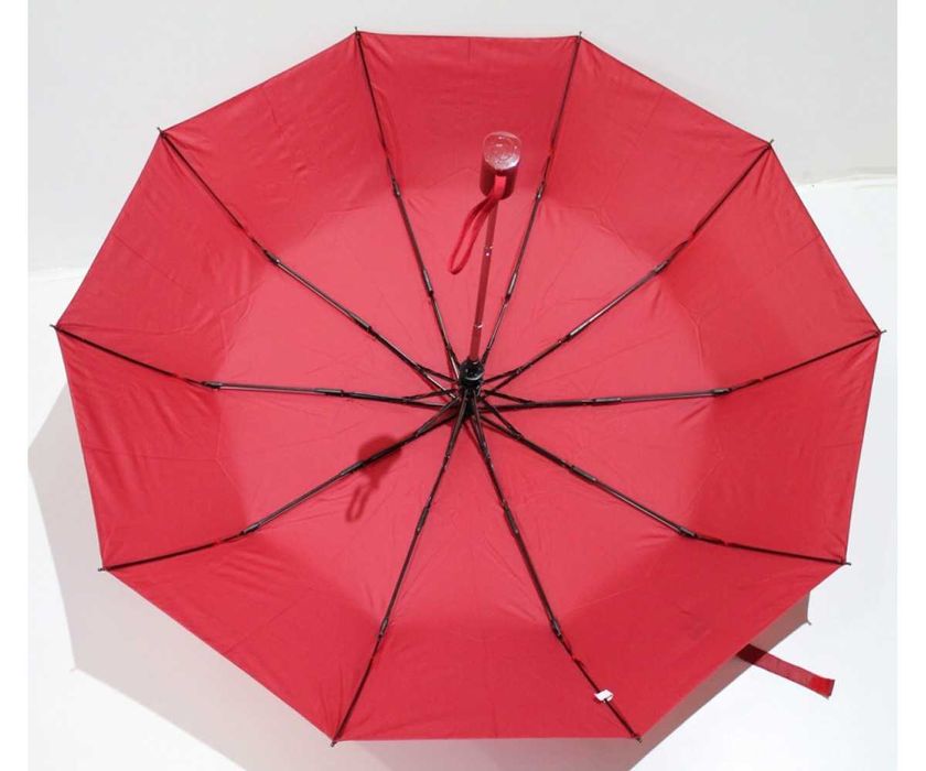 Женский зонт полуавтомат 10 спиц карбон антиветер однотонный зонтик