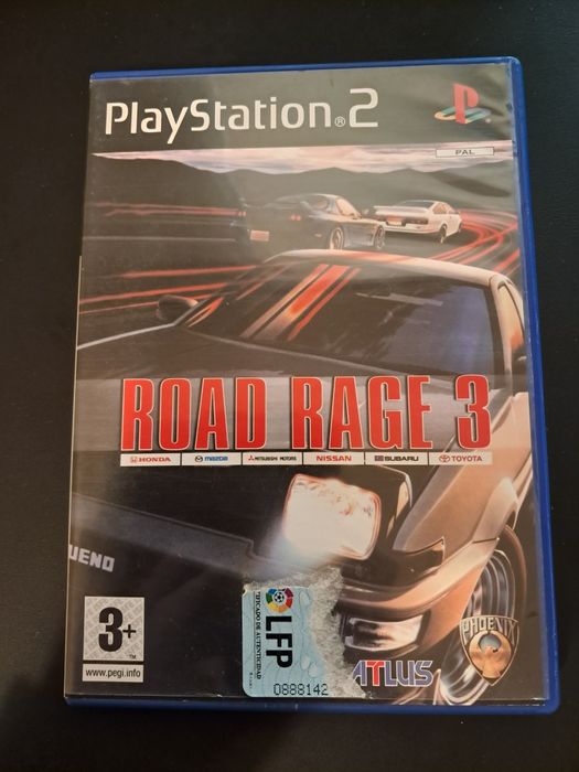 Jogo para Playstation2: "Road Rage 3" Preço: 10€ (Posso negociar).
