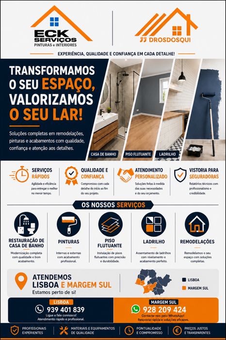 Remodelaçoes e pinturas