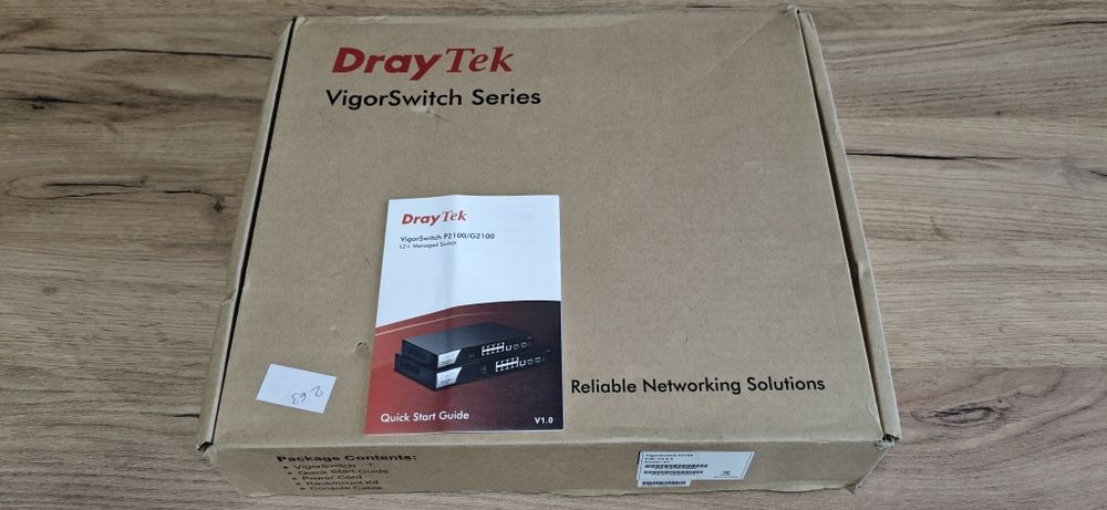 Керований комутатор DrayTek VigorSwitch P2100 / (новий / повний комплект)