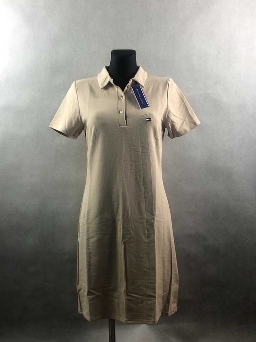 Hilfiger sukienka beżowa M