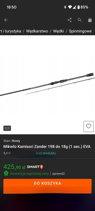Wędka Spining Mikado kamizuri zander