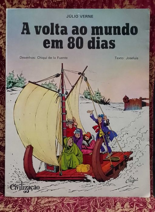 BD A Volta ao Mundo em 80 Dias - Júlio Verne - Chiqui de la Fuente