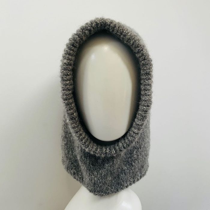 Ręcznie robiona balaclava miękki kapturokomin czapka z alpaką
