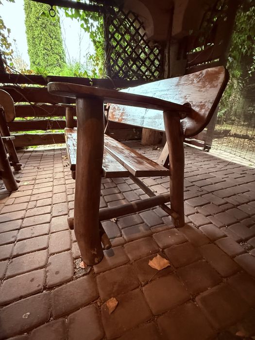 Zestaw ogrodowy drewniany