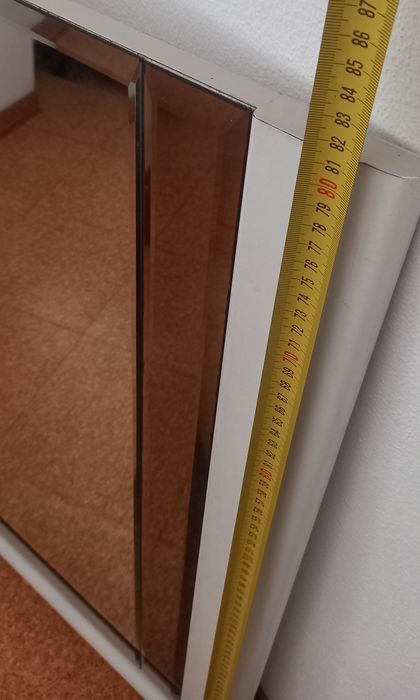 Espelho branco/ Espelho parede