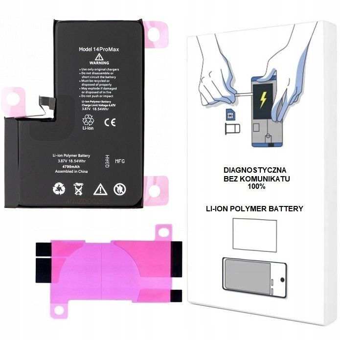 bateria do iphone 14 pro max 4323 mah diagnostyczna bez komunikatu