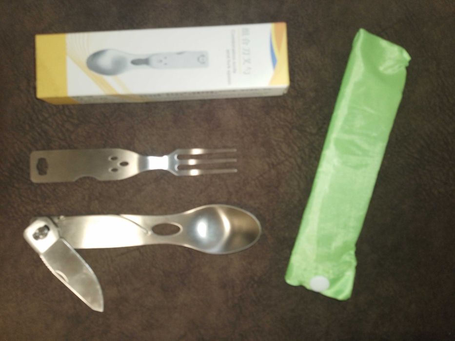 туристичний набір ніж віделка ложка