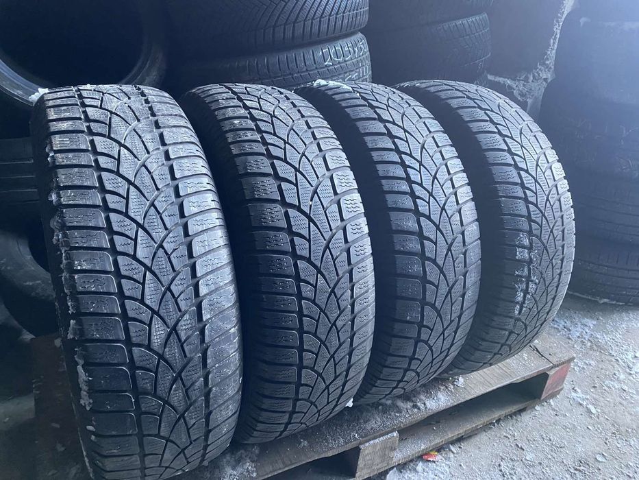 215.60.17c Dunlop 4шт зима БУ склад шины резина из Европы 60 R17с