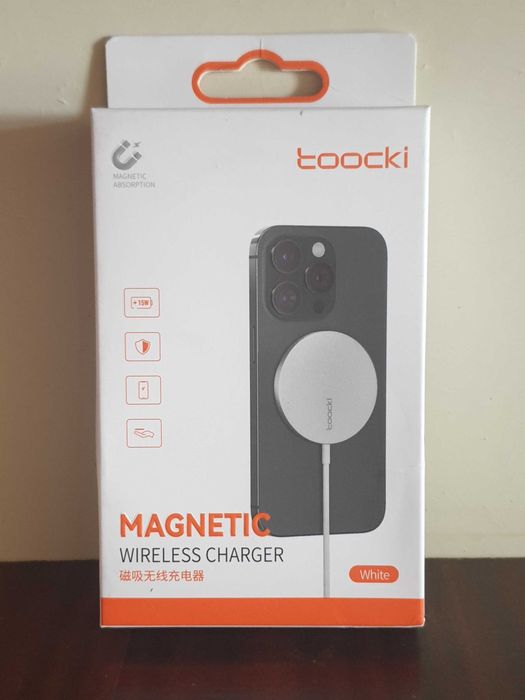 Магнитное беспроводное зарядное Toocki MagSafe для iPhone
