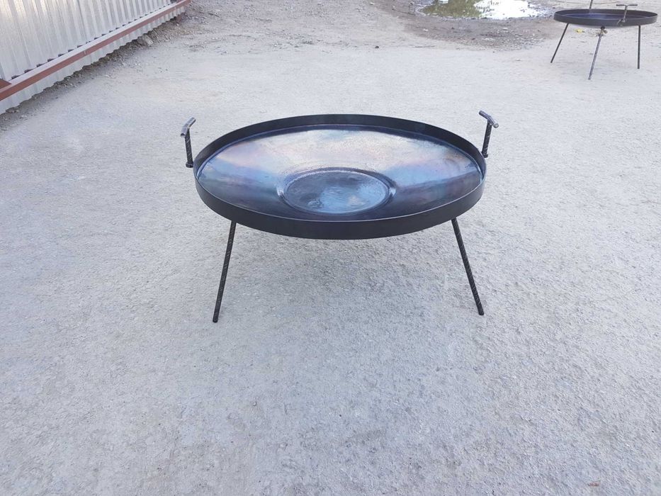 Сковорода із диска борони 7 мм справжньої тракторної 50 і 60 см мангал