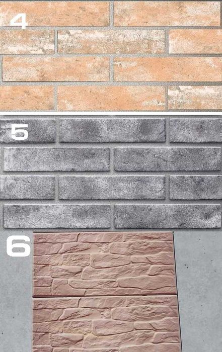 Клінкер та керамограніт (піч, груба, фасад) під цеглу і камінь клинкер