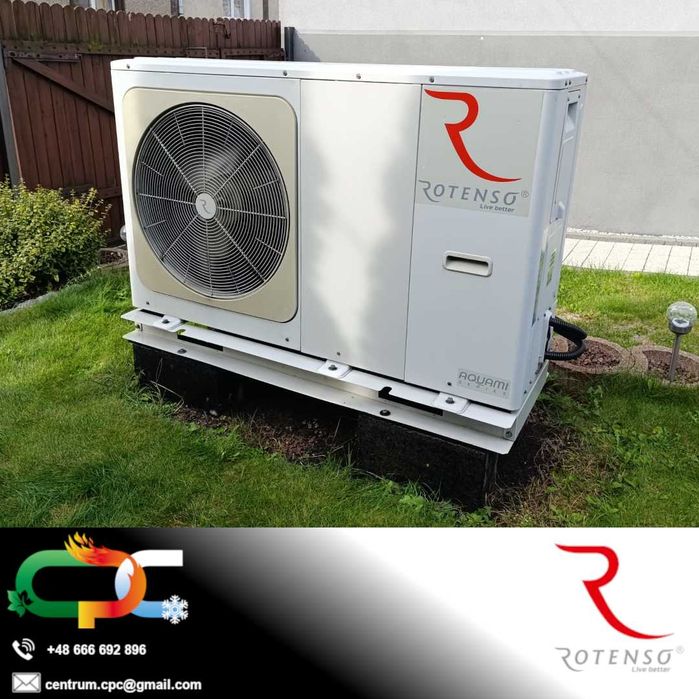 Zestaw z montażem Pompa ciepła Rotenso 4kW - 10kW