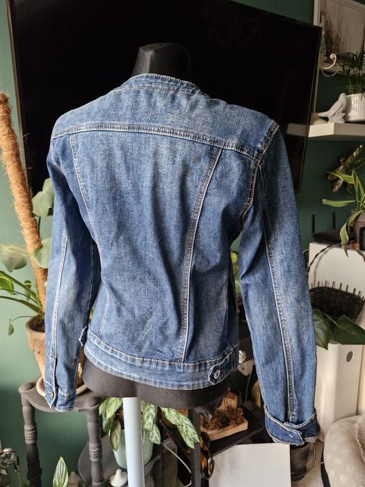 Katana jeansowa M bez kołnierza elastyczna MBJ Jeans