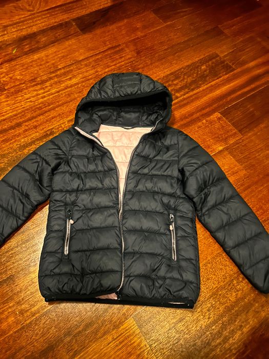 Next kurtka puchowa lekka 134 czarno różowa Radom