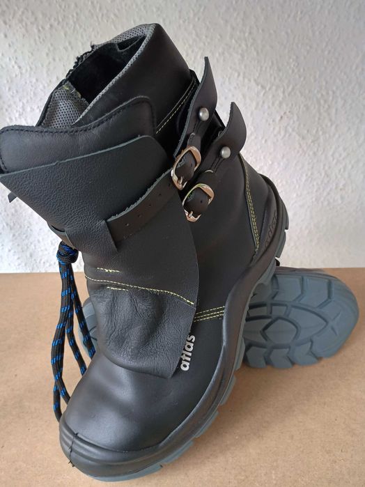 ATLAS Nowe Buty robocze Z KLAMRĄ Trzewiki wysokie dla spawacza 41+42