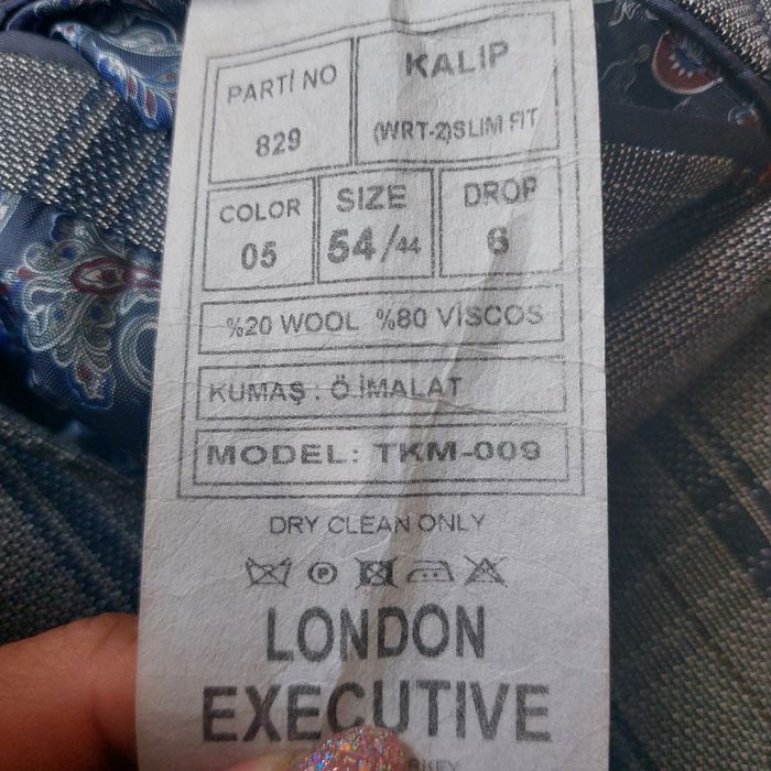 Marynarka męska szara w granatową kratkę london executive 54/44