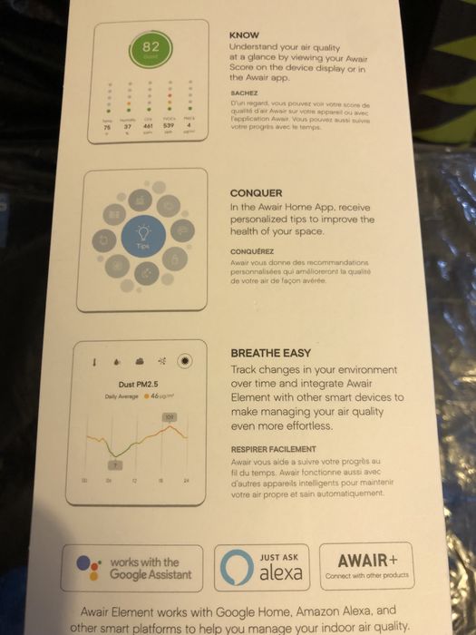Awair Element indoor - medidor de qualidade do ar