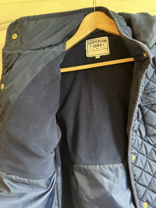 Przejsciowa Granatowa pikowana kurtka  15-16 lat