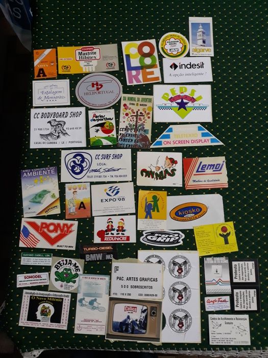 Coleção de autocolantes
